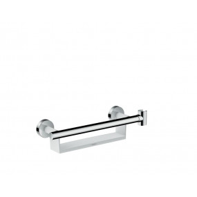 Hansgrohe Drążek Comfort z półką i uchwytem prysznicowym, biały/chrom - 689009_O1