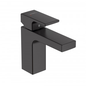 Hansgrohe Vernis Shape Bateria umywalkowa M, z kpl. odpływowym czarny matowy