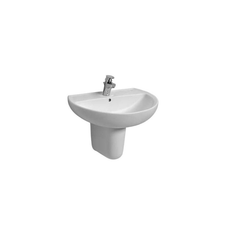 Koło Rekord umywalka 60cm bez otworu biała - 6146_O1