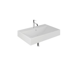 Kludi Resa umywalka ceramiczna podwieszana, prostokątna, 61x50, z otworem na baterię, biały