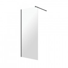 Omnires Marina kabina prysznicowa walk-in, 110cm, czarny & transparentny - 782616_O1